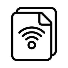 file IoT outline icon