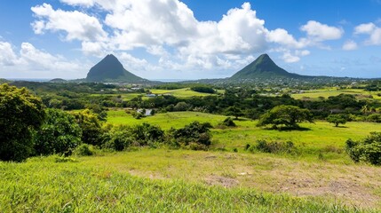 Fototapeta premium Island Mountain Landscape