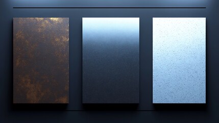Fototapeta premium Textured Metal Panels Dark Studio Lighting. AI Generated