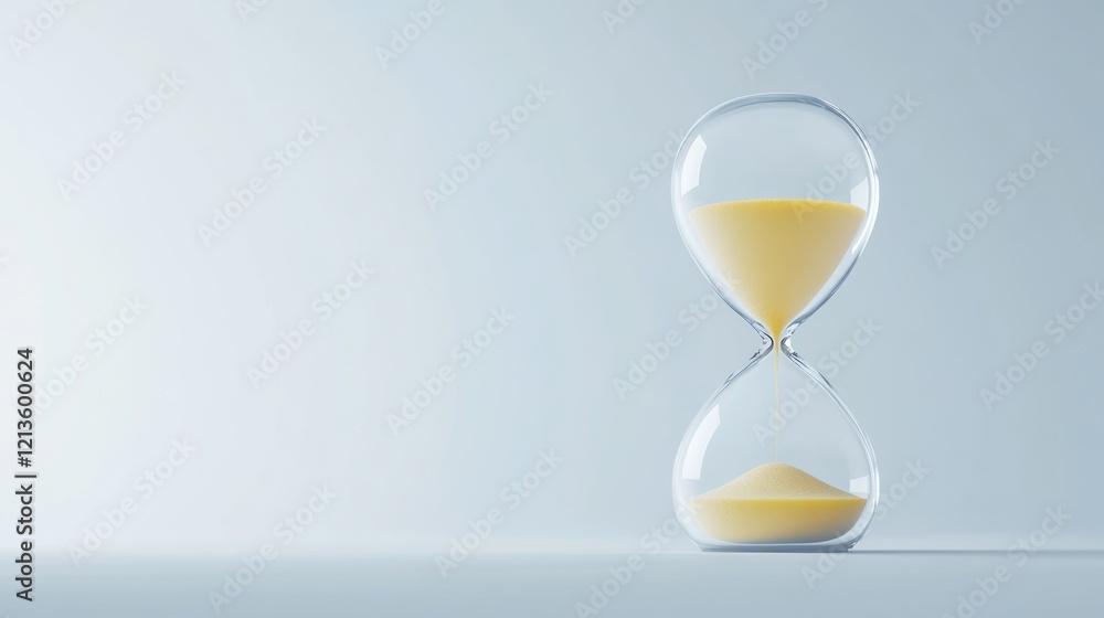 Poster visual concepts for time management and productivity in a minimalist business environment