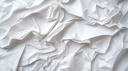 Obraz premium Closeup of Soft White Paper with Gentle Wrinkles and Texture