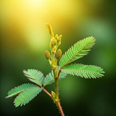 Did you know about the Mimosa pudica, also known as the "touch-me-not" plant? This fascinating species folds its leaves when touched, as if it's "shy"!