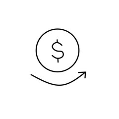 Growing graph icon. Chart icon. diagram icon