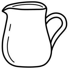 Jug outline illustration 