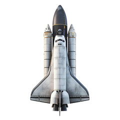 Space Shuttle isolated on transparent background