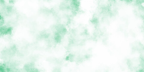 grunge light mint green watercolor background clouds texture backdrop, Abstract green color clouds background, Vibrant clear green texture with puffy and blurry natural clear clouds.