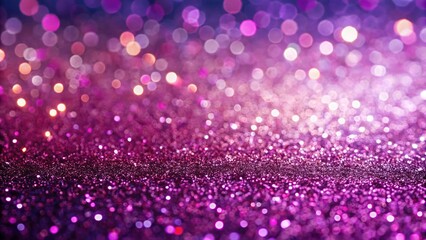 Abstract digital wallpaper featuring a pink and violet glitter gradient, horizontally sparkling, and shimmering.
