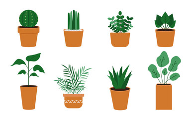 Obraz premium 화분 일러스트 디자인