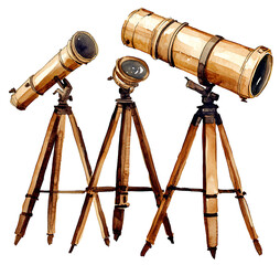 Exploring celestial wonders telescopes astronomy observation nature outdoor artistic view © CRISPIFLY
