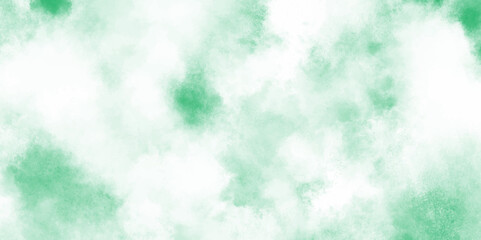 grunge light mint green watercolor background clouds texture backdrop, Abstract green color clouds background, Vibrant clear green texture with puffy and blurry natural clear clouds.