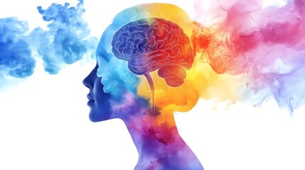 Symbolic representing the interconnected nature of holistic health featuring icons and elements for mind body and spirit   including brain medicine science fitness and mindfulness