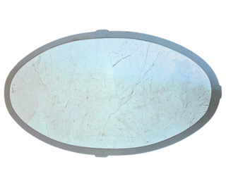 Beautiful white marble oval table 