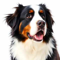 Fototapeta premium A fabulous dog isolated on the white background