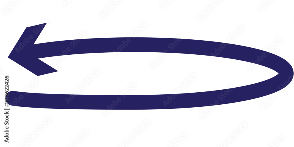 Poster circle arrow on transparent background. refresh, reload, recycle, loop rotation sign