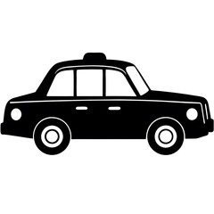 black and white taxi