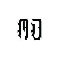 MJ monogram logo design letter text name symbol monochrome logotype alphabet character simple logo