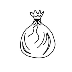 drawstring bags vector