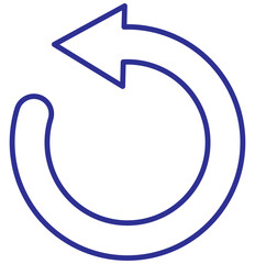 Rotate Right Arrow vector icon. A flat illustration design of Rotate Right Arrow icon on a white background.