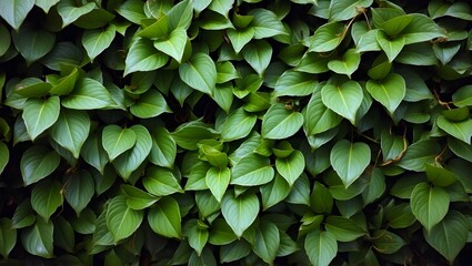 Obraz premium Tropical Leaf Arrangement with Natural Depth and Texture