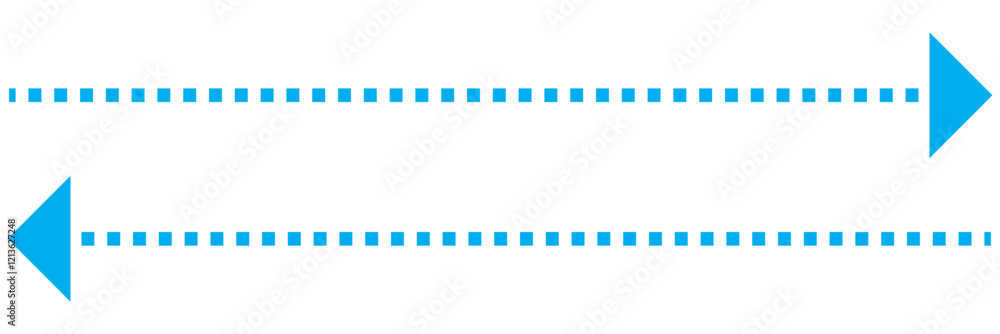 Poster dash arrow icon. wavy arrow with dashed line isolated on white and transparent background.