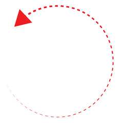 Vector hand drawn dashed arrow. Curved dotted arrow. Zigzag arrow stripes. Doodle, sketch style. isolated on white background. Vector illustration