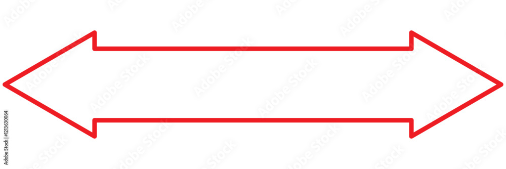 Poster double arrow icon, two side simple icon vector.