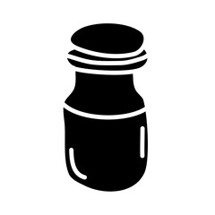 Glass jar silhouette