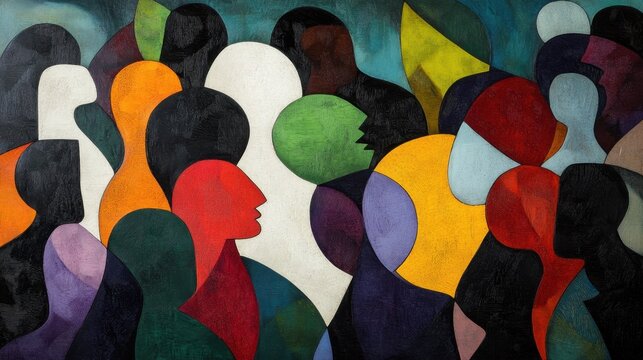 abstract human diverity