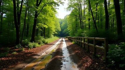 Fototapeta premium path in the woods