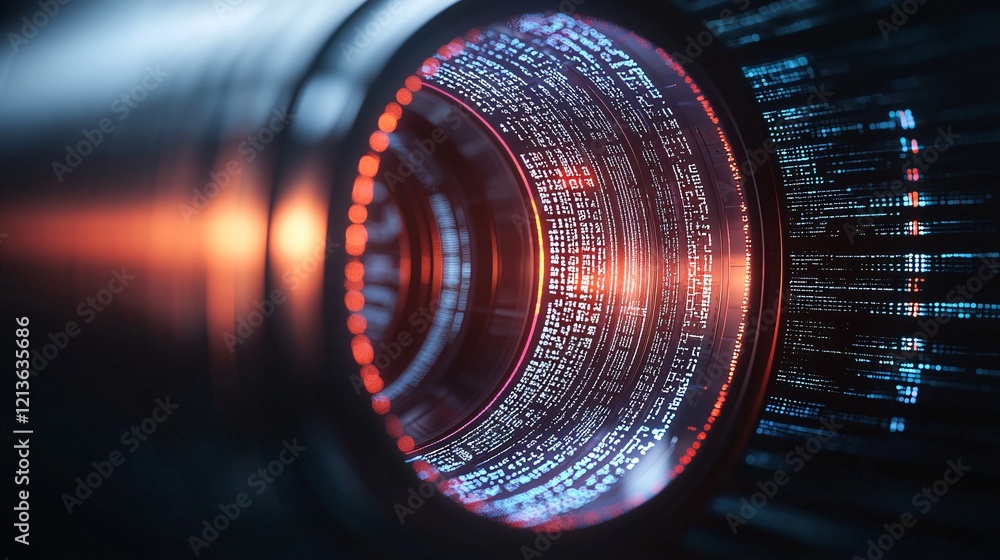 Poster advanced it data analysis visuals, dynamic swirling holographic displays, cyberpunk tech aesthetics,