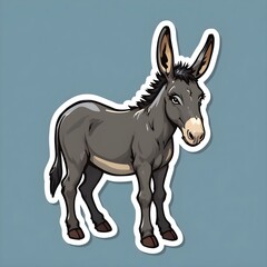 Fototapeta premium donkey illustration vector 