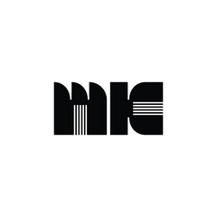 MK monogram logo design letter text name symbol monochrome logotype alphabet character simple logo