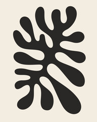 Visual art of black silhouette natural elements