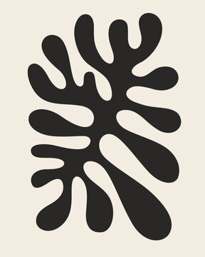 Visual art of black silhouette natural elements
