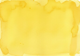 Bright yellow watercolor background, soft golden hues, textured paper, abstract sunlight, warm tones, sunny atmosphere, delicate paint splatters