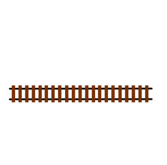 Railway train track vector