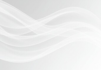 Fototapeta premium Elegant Swirling Black Smoke Pattern On A Bright White Background