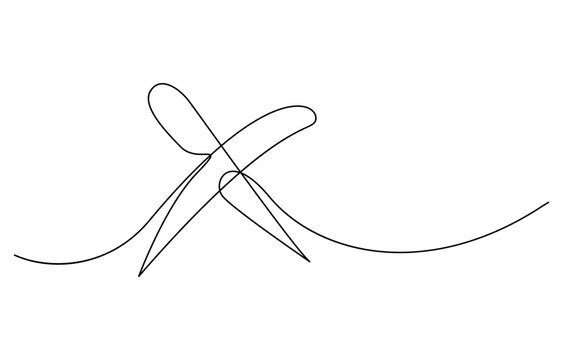 recommend clip art: Continuous one line drawing Wrong Mark