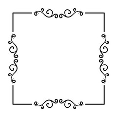 Vintage square frame