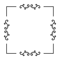 Vintage square frame