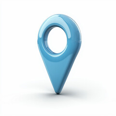 blue pin, blue location icon, premium GPs navigation, blue location icon