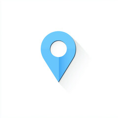 blue pin, blue location icon, premium GPs navigation, blue location icon