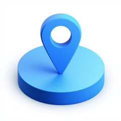 blue pin, blue location icon, premium GPs navigation, blue location icon
