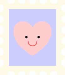 Cute Stamp Sticker Postage Letter Postcard 