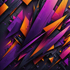 a close up of a purple and orange abstract design

