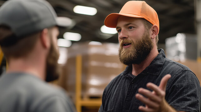 Dynamic conversation between warehouse supervisors in busy environment