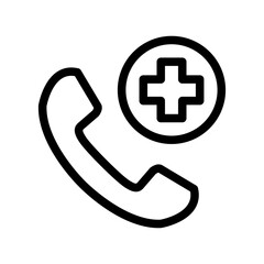 emergency call outline style