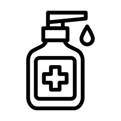 hand sanitizer outline style