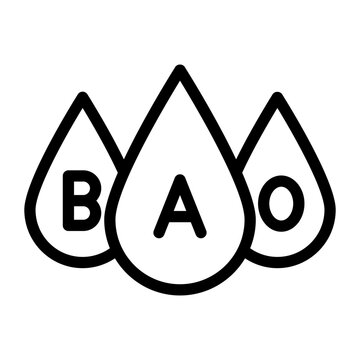 bood group outline style
