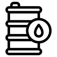 Oil Barrel Icons For Design Elements 